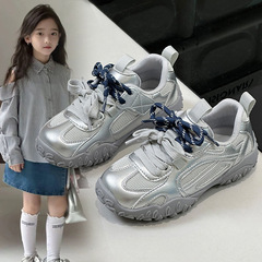 子供用スポーツシューズ 2025 春 女の子用シューズ シングルシューズ デックスンシューズ 男の子用ランニングシューズ 中型および大型 子供用カジュアルベビーシューズ