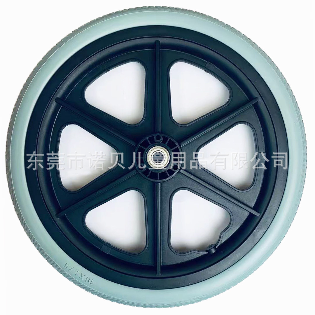 15寸医疗推车车轮轮椅轮高负荷50-60kgPU发泡
