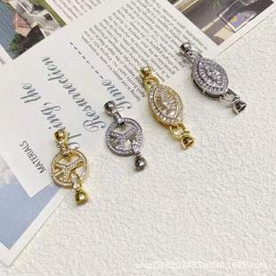 18k����ɫ�ʯ�����Y�����diy���ο�ë����B����β���^���