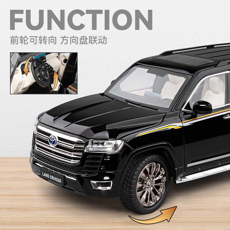 Modelo de coche de aleación 1:18 Genuino Fenglande Cool Road Ze Vehículo todoterreno Sonido y luz atrás Coche de juguete Modelo de sonido