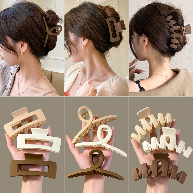 Акриловый декоративный аксессуар для волос, крабовый заколка, зажимHairgrip, большие заколки, акула, набор, французский стиль, стиль высокого качества