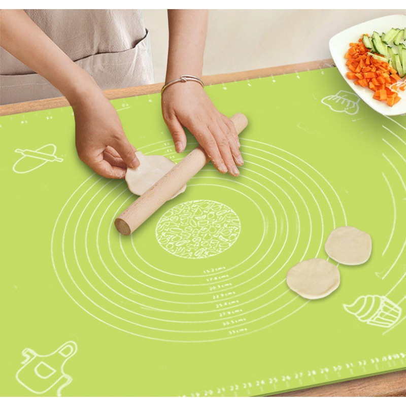 Thickened silicone kneading mat non-stick rolling chopping board…