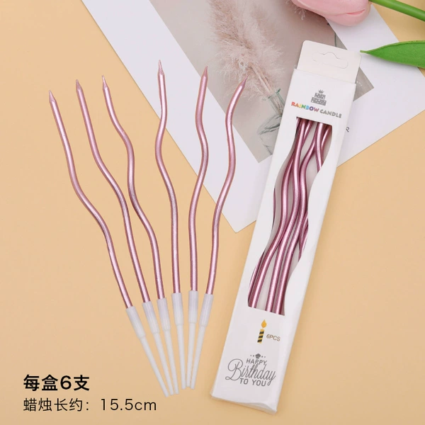 Golden candle contains rose, 6 pieces