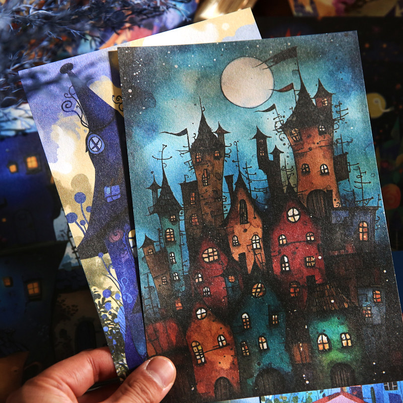 Mr. Paper Retro Material Papel Fairy Tale World Retro Creativo Cartoon Hand Cartoon Papel Material de decoración Papel