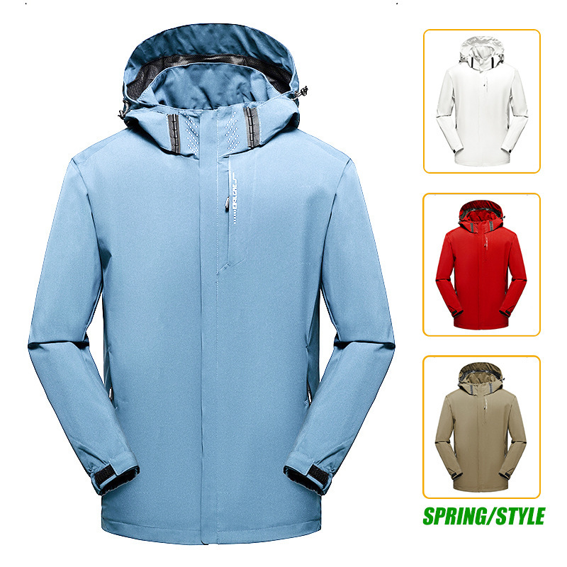 Chaqueta deportiva para hombres 2024 primavera nueva moda casual vestir impermeable chaqueta al aire libre ropa de hombre image 2