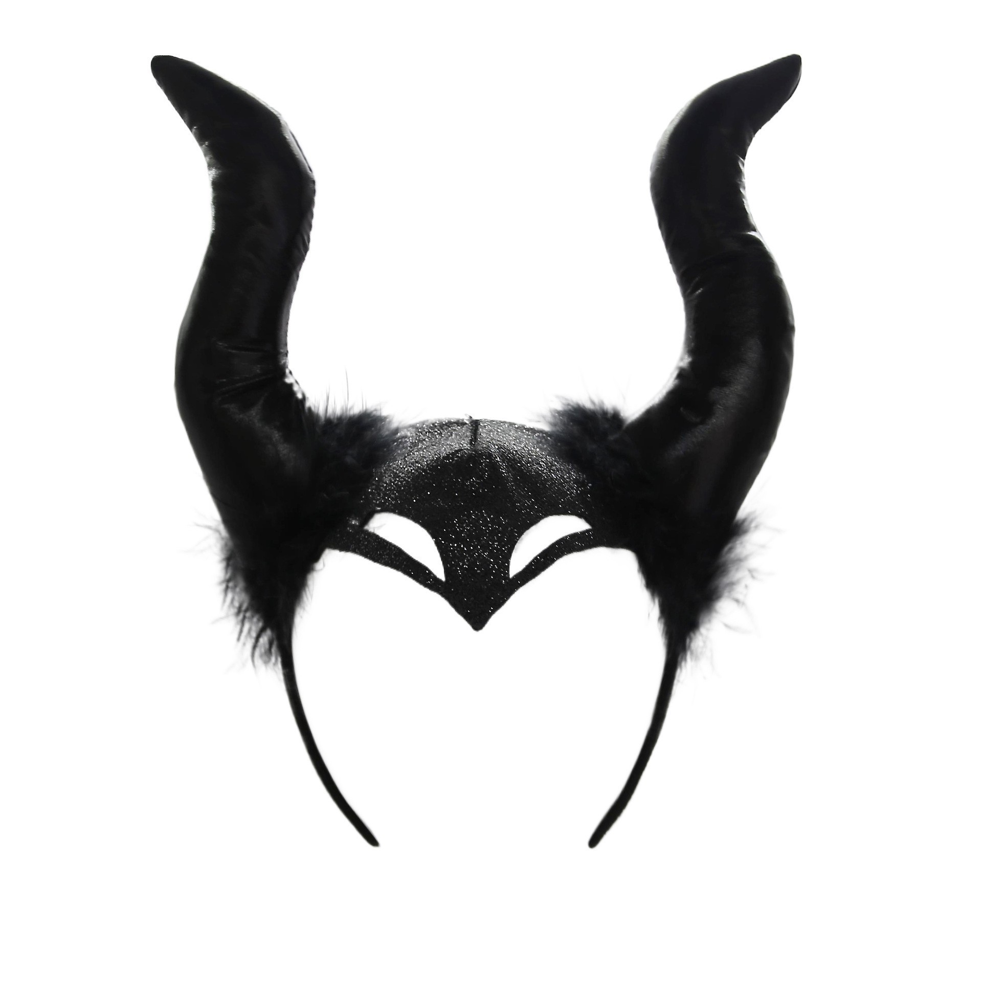 ST301 повязка на голову с меховым рогом