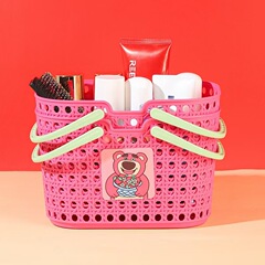 手提げ風呂バスケット収納バスケット洗面用品収納バスケットトイレ浴室下着プラスチック収納バスケット入浴バスケット