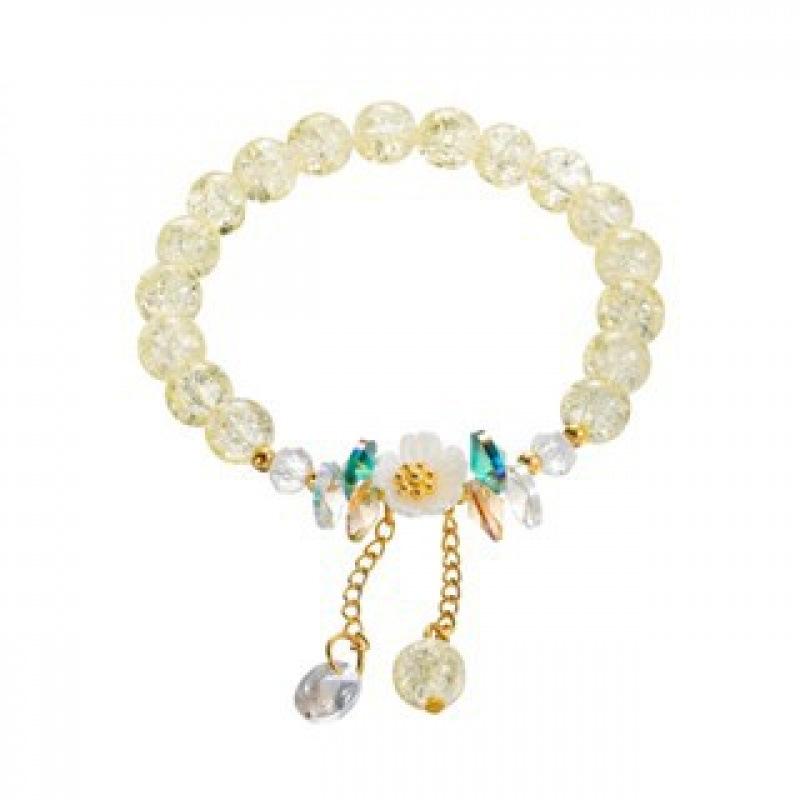 S015-노란색 상큼한 작은 꽃 팔찌 SZ175