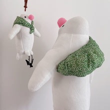 日系網紅孤獨文鳥君公仔掛件毛絨玩具玩偶背包鳥創意抱枕擺件娃娃