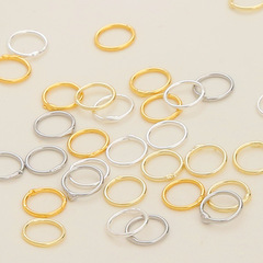 14K18K銅包金保色焊接閉口圈手工diy收尾連接環燒焊單圈飾品配件