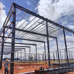 Large Span Steel Structure Warehouse Export Project Prefabricated Steel Structure Building Qian Steel Structure Warehouse Factory