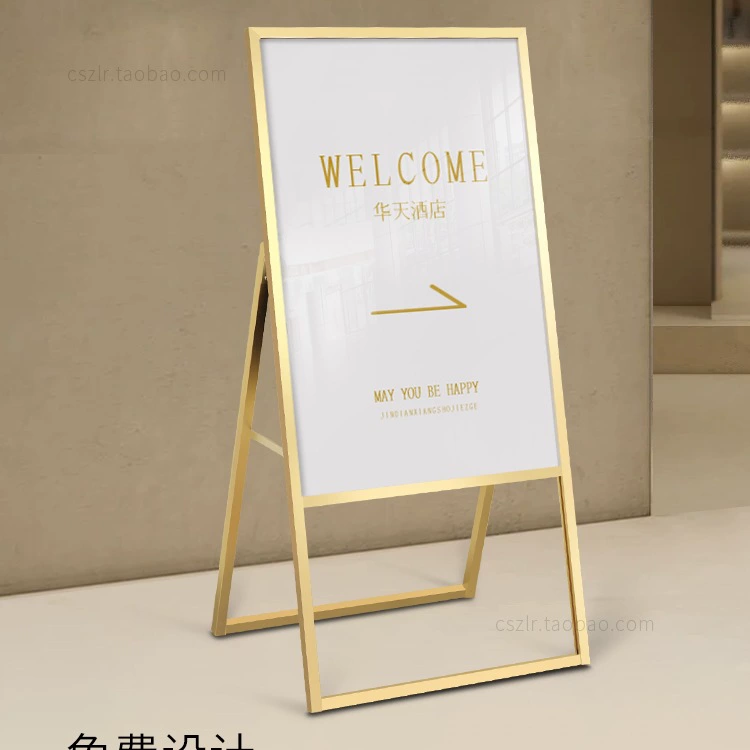 Вертикальный водный знак, наружная реклама, А-образная доска, подставка для плаката из алюминиевого сплава, кронштейн для доски kt, дверь, индикация приветствия J ^