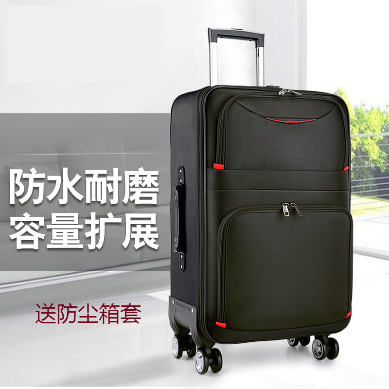 Large Capacity Luggage Men's Zipper Student Oxford Cloth Inch Travel Ultra Light Business Boarded Luggage Case Large Capacity Luggage Men's Zipper Student Oxford Cloth Inch Travel Ultra Light Business Boarded Luggage Case