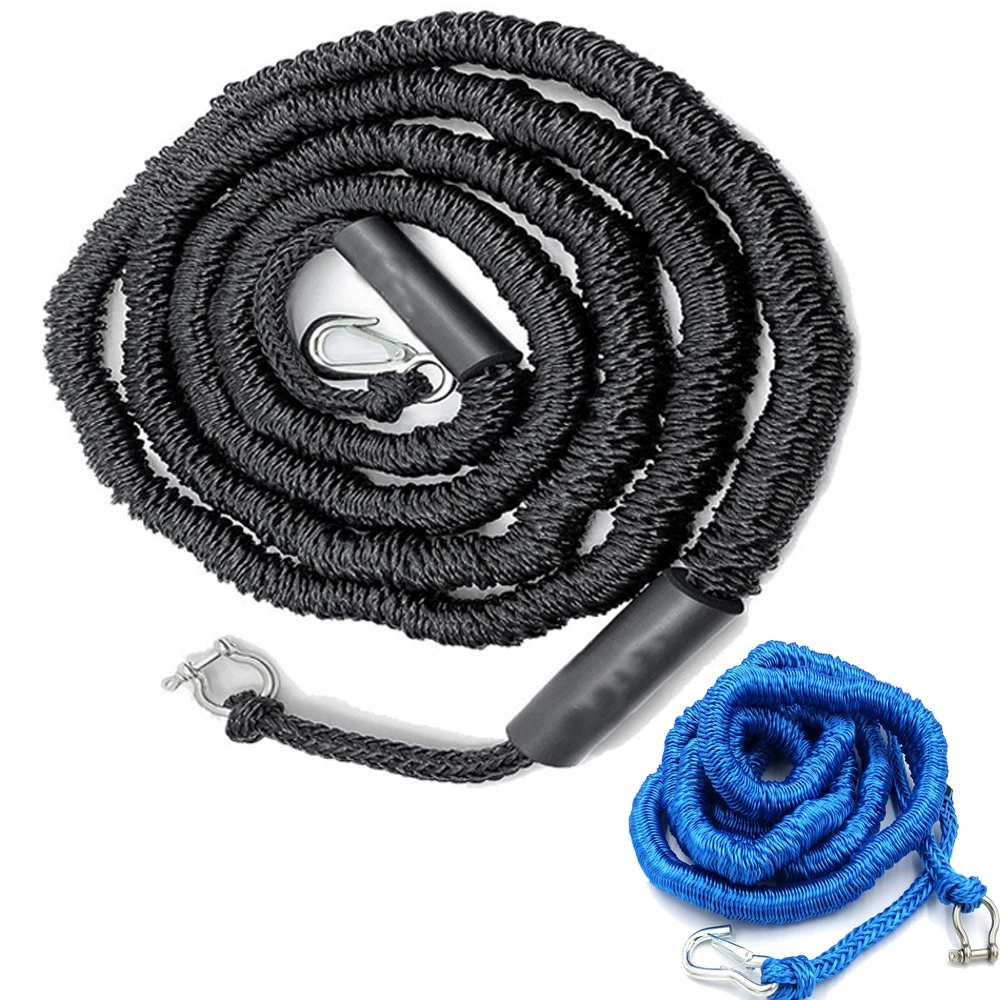 Кодовая головка троса эластичный Якорный трос может предотвратить вывих якоря моторная лодка серфинг веревка Пряжка крюк D-образное кольцо док-линии