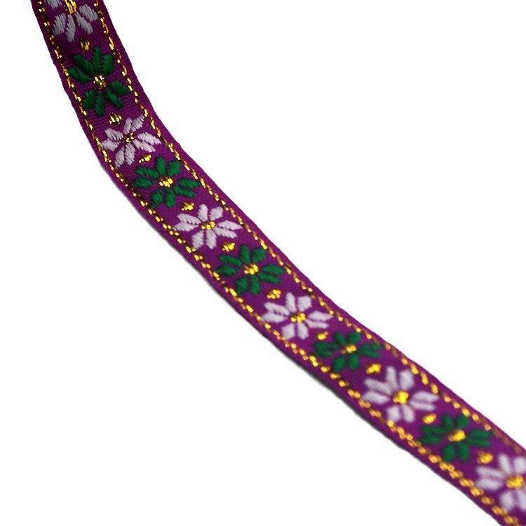 Encaje floral nacional de 1cm para decoración de ropa, accesorio DIY manual, estilo faixa