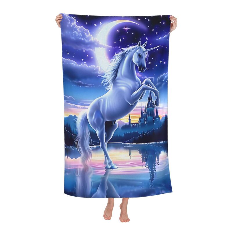 Cross-Border Fun Unicorn Girl Beach Towel Decorative Swimming Bath Towel Microfiber Sports Towel Factory Direct Sale Cross-Border Fun Unicorn Girl Beach Towel Decorative Swimming Bath Towel Microfiber Sports Towel Factory Direct Sale