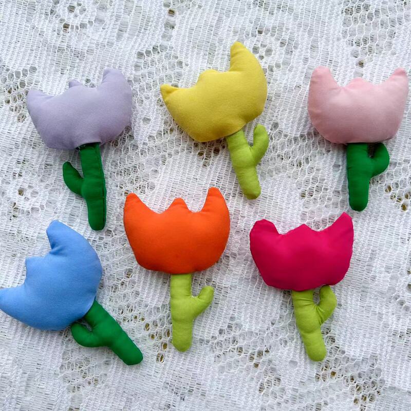 Tulip Flower Smiley Flower Cute Cartoon Brooch Accessories Clothing Accessories Accessories Shoes and Socks Bag Accessories