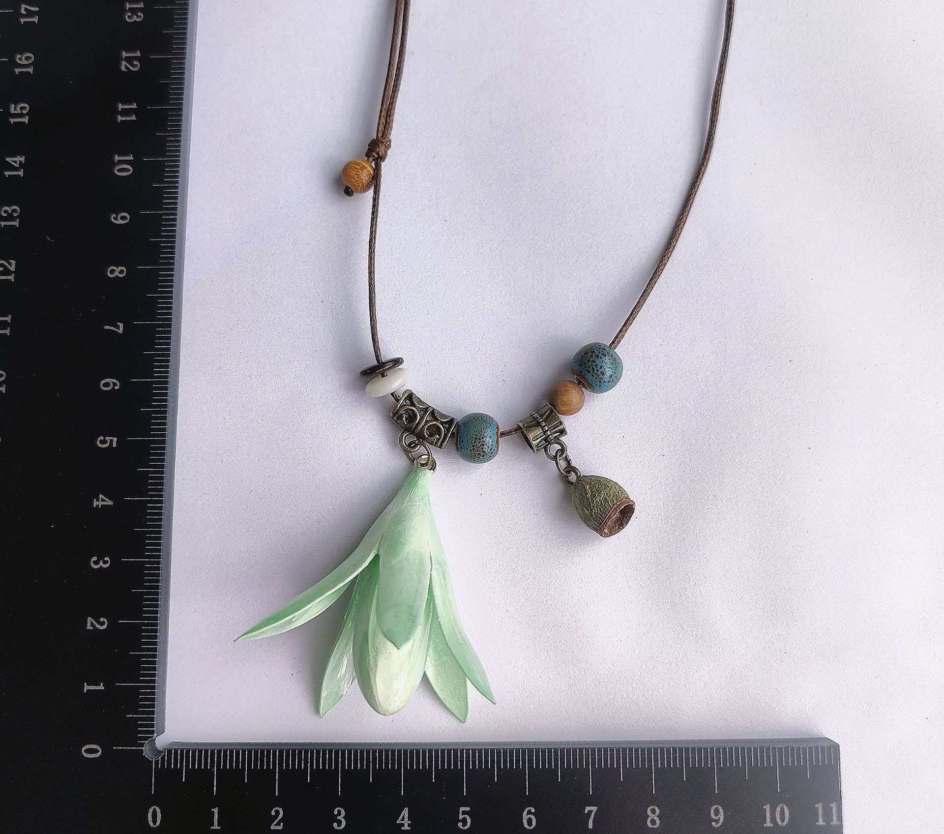 E-28E Epoxy Nylon Blue Magnolia Flower