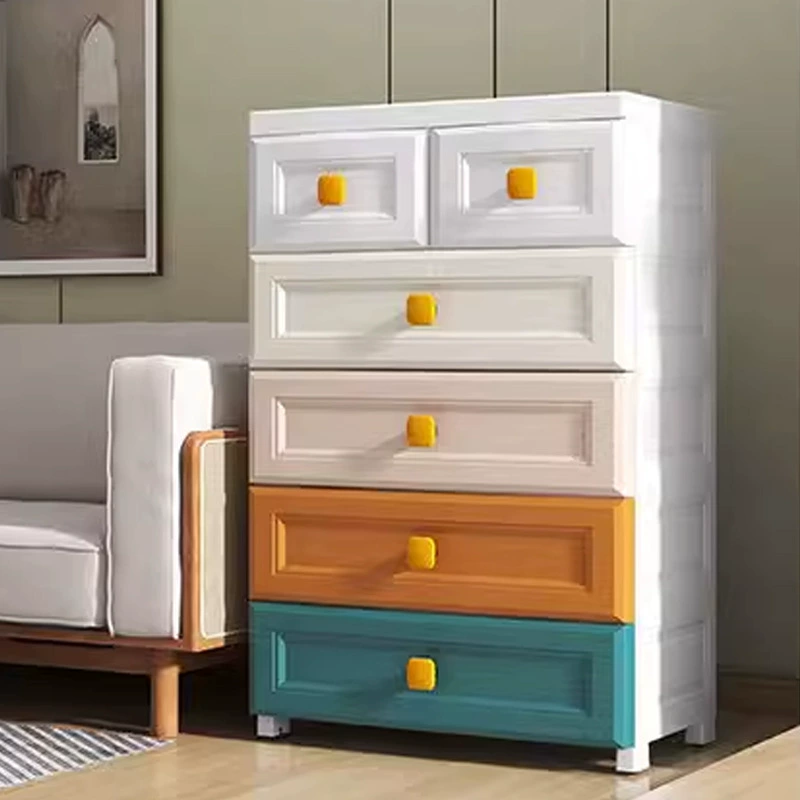 Plastic Storage Cabinet — Thickened Multi-Layer Drawer Organizer, Various Widths 20–78 cm