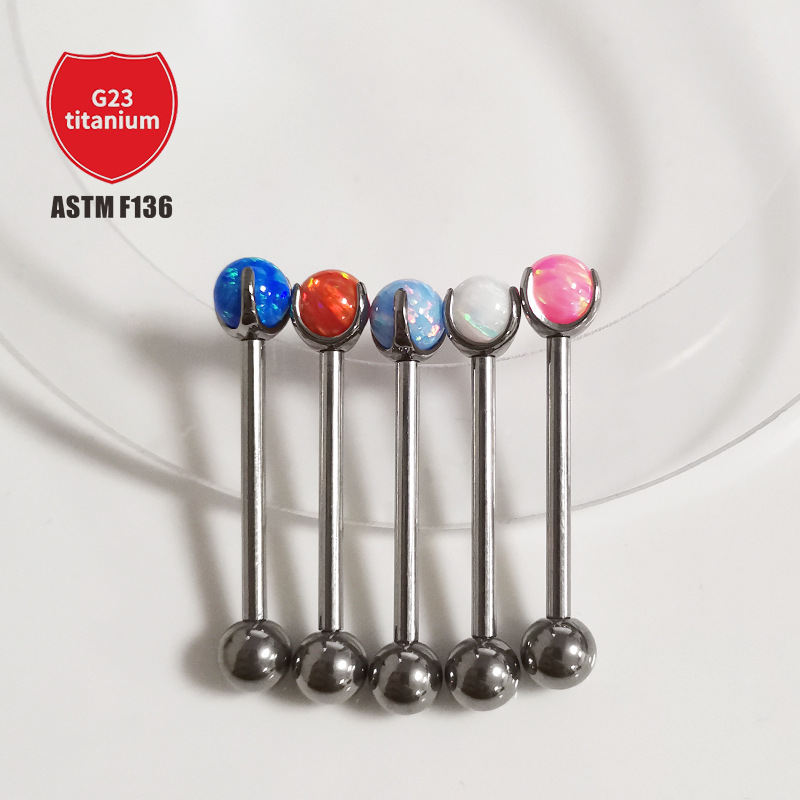 Pointed titanium steel lip stud product view