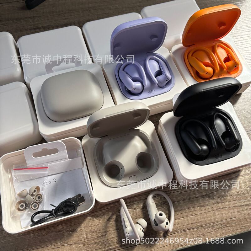 V919跨境新款 Pro2无线蓝牙耳机挂耳式耳塞TWS降噪可带标蓝牙耳机|undefined