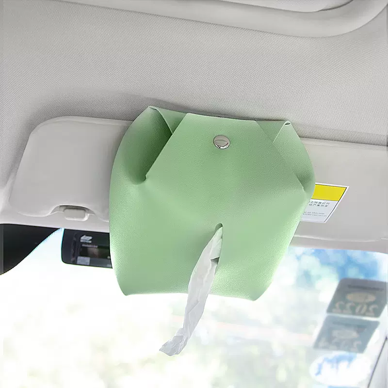 汽车扶手箱遮阳板纸巾盒挂式车载车内用抽纸盒皮革纸巾袋车载专用