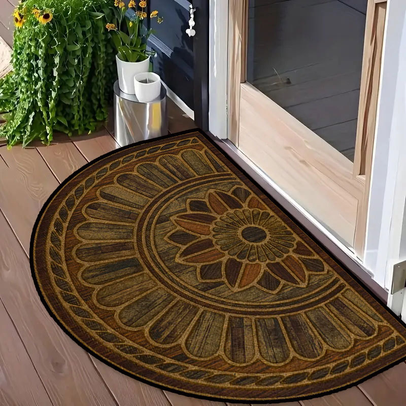 Transfronterizo temu agente en la puerta de entrada alfombra de barro de diatomeas alfombra americana semicircular alfombra de absorción de agua suministro directo