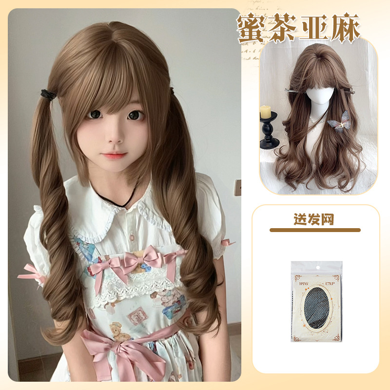 Honey tea linen [send hair network] hair tie edition