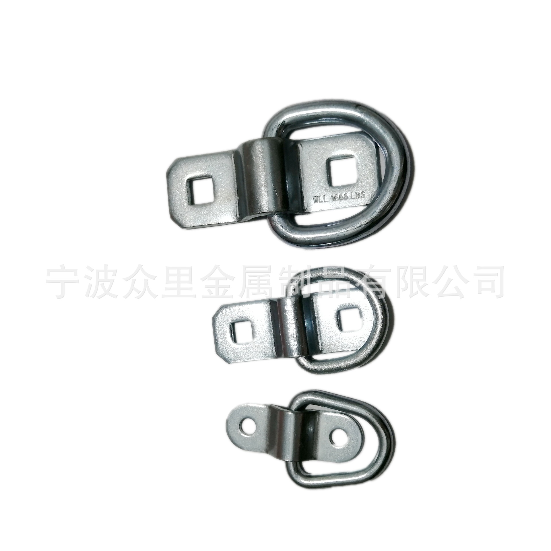 连接D型拉环 货车车厢绑货不锈钢卧环 WITH CLIP D RING