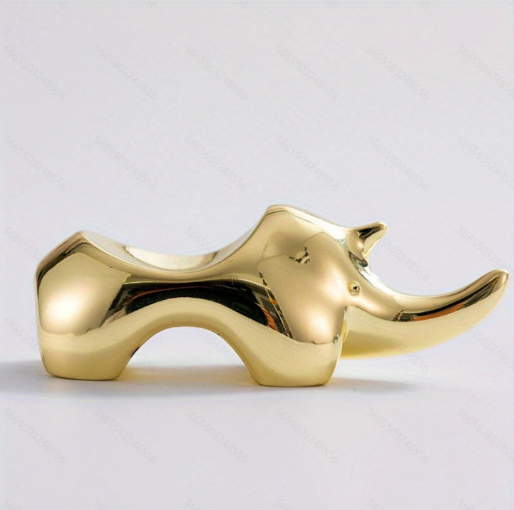 palillos almohada de dos usos palillos creativos de metal hotel de restauración rinoceronte palillos estilo japonés cuchillo y tenedor soporte palillos animales sin
