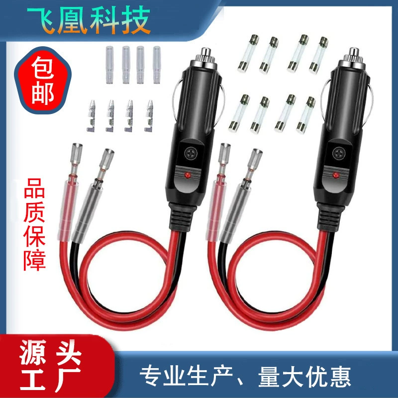 Кабель для подключения автомобильного прикуривателя (штекер) 12В/24В из бакелита, прямые поставки с завода