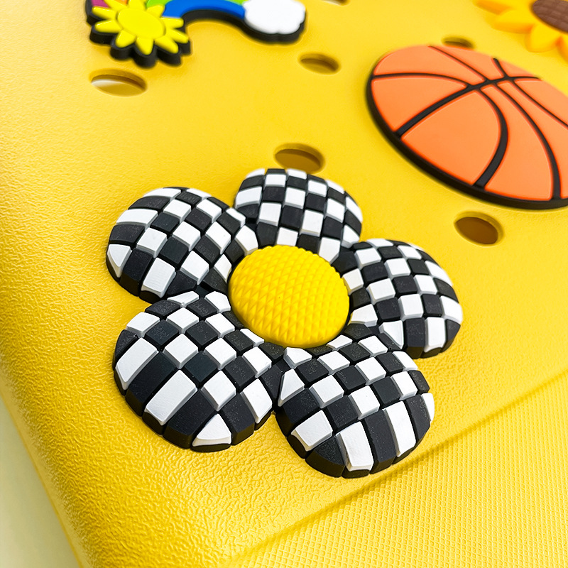 130g Weight Bag Charms Bag Accessories Type 5 PCS/Package Quantity Holiday, Daily Occasion PVC Material letter, Flower Pattern Cute Style 5 PCS/Package PVC Letter Flower Bag Charms 2