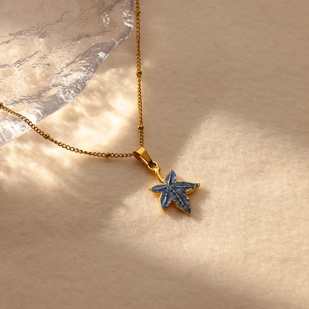Tortoise, Starfish, Conch Pattern PVD Coated Real Gold Plated Tortoise Starfish Conch 304 Stainless Steel Vintage Style Marine Style Waterproof Non Tarnish 304 Stainless Steel Lobster Trigger Clasp Closure Pendant Necklace