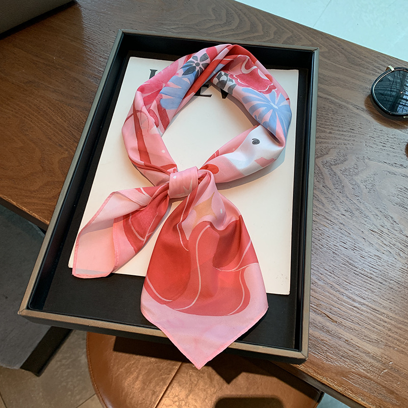 pink silk bandana pink silk bandana