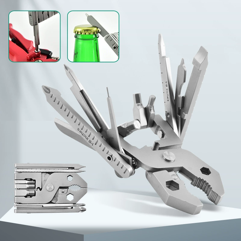Folding travel universal screwdriver stainless steel