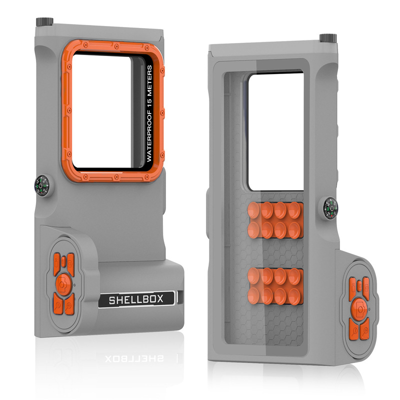 Suitable for Apple iPhone Samsung Underwater Photography and Video Bluetooth Control Huawei Xiaomi Oppo Mobile Phone Diving Case