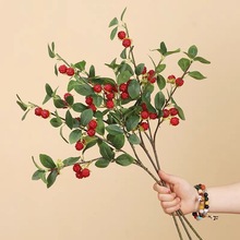 仿真植物树莓果假花红色浆果桑葚果客厅装饰婚庆森系布置摄影道具