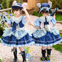 女童公主裙夏装新款兔子警官连衣裙儿童生日礼服洛丽塔朱迪裙子