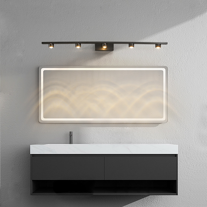 Front headlights for mirror for bathroom
