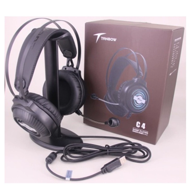 Игровая проводная USB-гарнитура Siberia C4 Tianbang 7.1 с подсветкой для игровых ПК