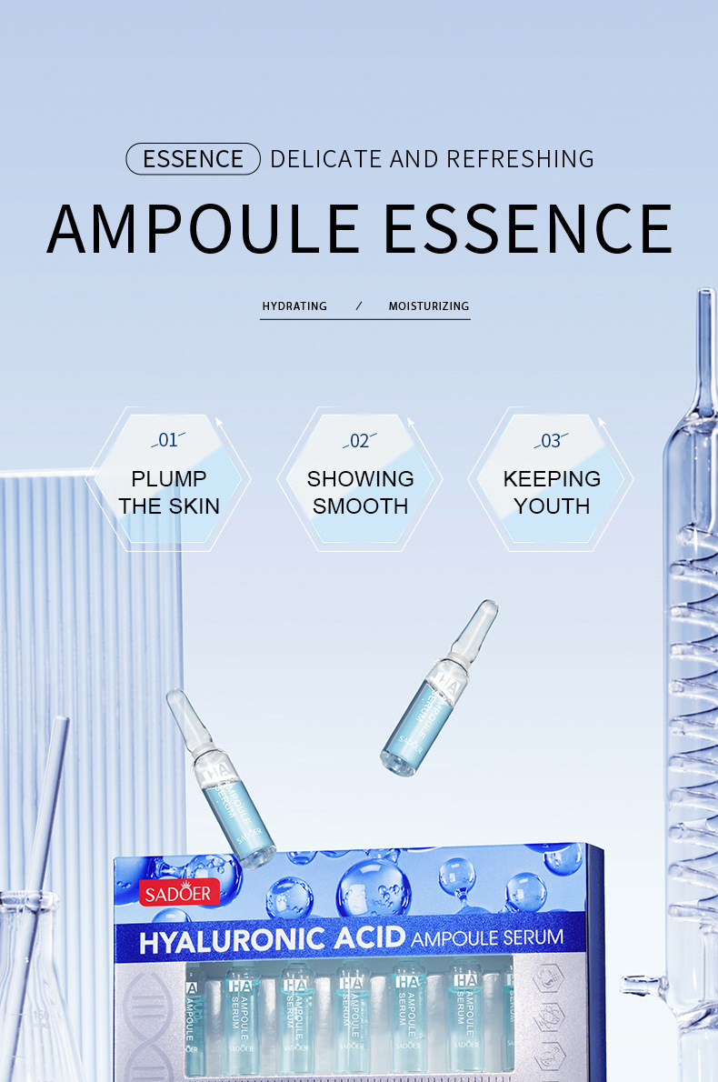 SADOER hyaluronic acid moisturizing ampoule essence cross-border export factory direct sales