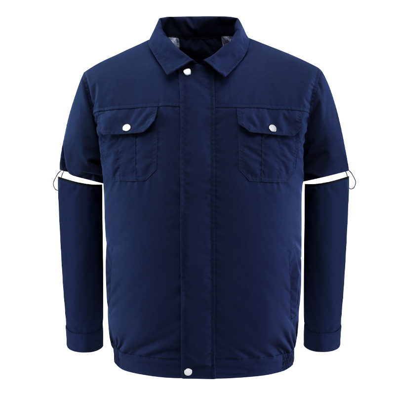 Ropa de verano aire acondicionado con ventilador mangas extraíbles ropa de ventilador ropa de trabajo dos en uno ropa de trabajo al aire libre