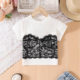American Street Hot Girl Personality Corset Printed T-Shirt Girls Short Sleeve Top Denim Skirt suit 2025 Summer New