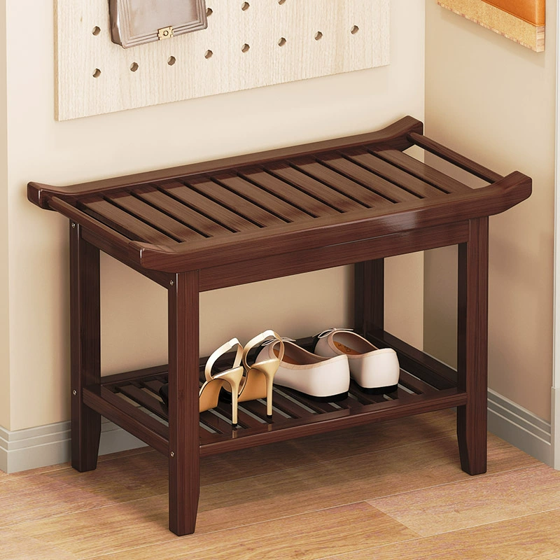 Фабрика прямых продаж бамбуковый стул для смены обуви