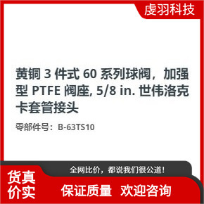 �������B-63TS10�S�~3��ʽ60ϵ�����y�ӏ���PTFE�y��5/8 in.����
