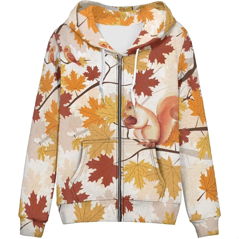 Buybai Women's Fashion Hoodies Zipper Plus Size Sweatshirts with Front Pocket Oversized