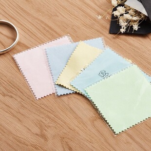 Silver Butler Silver Polishing Cloth 8*8cm Silver Polishing Cloth Double-Sided Velvet Customized Logo Customized Size Plastic Bag Individually Packaged