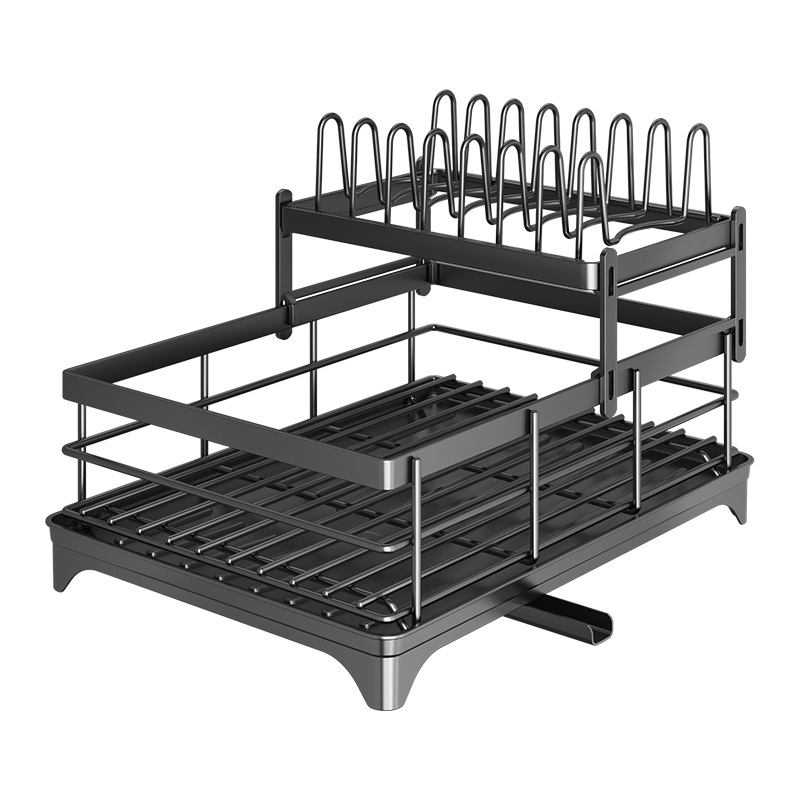 Estante para platos de drenaje de cocina Estante para platos, vajilla, vajilla, encimera para el hogar, estante para drenaje simple, estante para almacenamiento