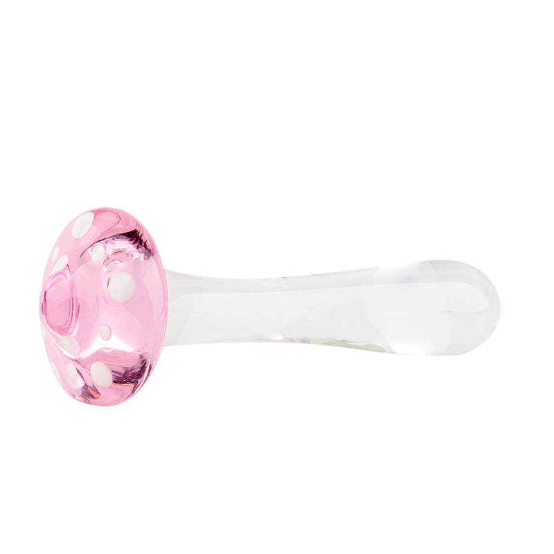 Glass Fruit-Shaped Dildo Anal Plug, Green Crystal Cucumber Design, Adult Use — detail image 14