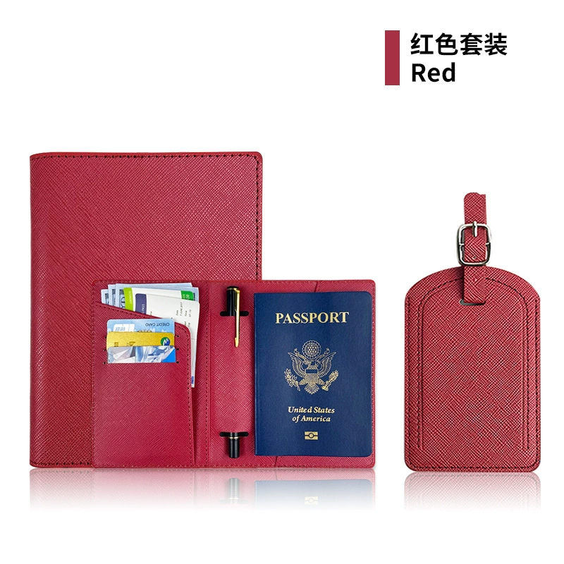 (Cross-border trading), protective passport case, polyurethane luggage tag, set